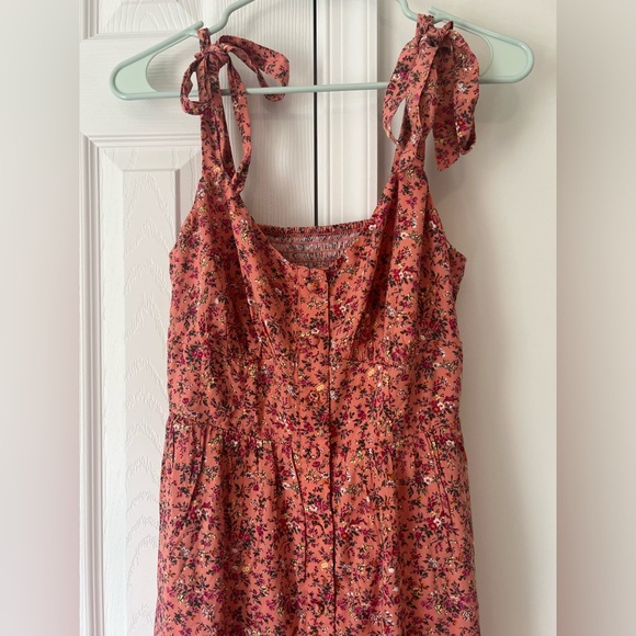 J Crew - Button-front midi dress with ruffle hem in soft rayon - Size 2 - Picture 5 of 11